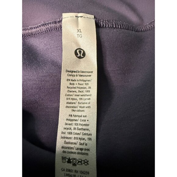 Lululemon Scuba High-Rise Mini Skirt Velvet XL Purple W8AL9S in NFAL Nightfall - Picture 5 of 12